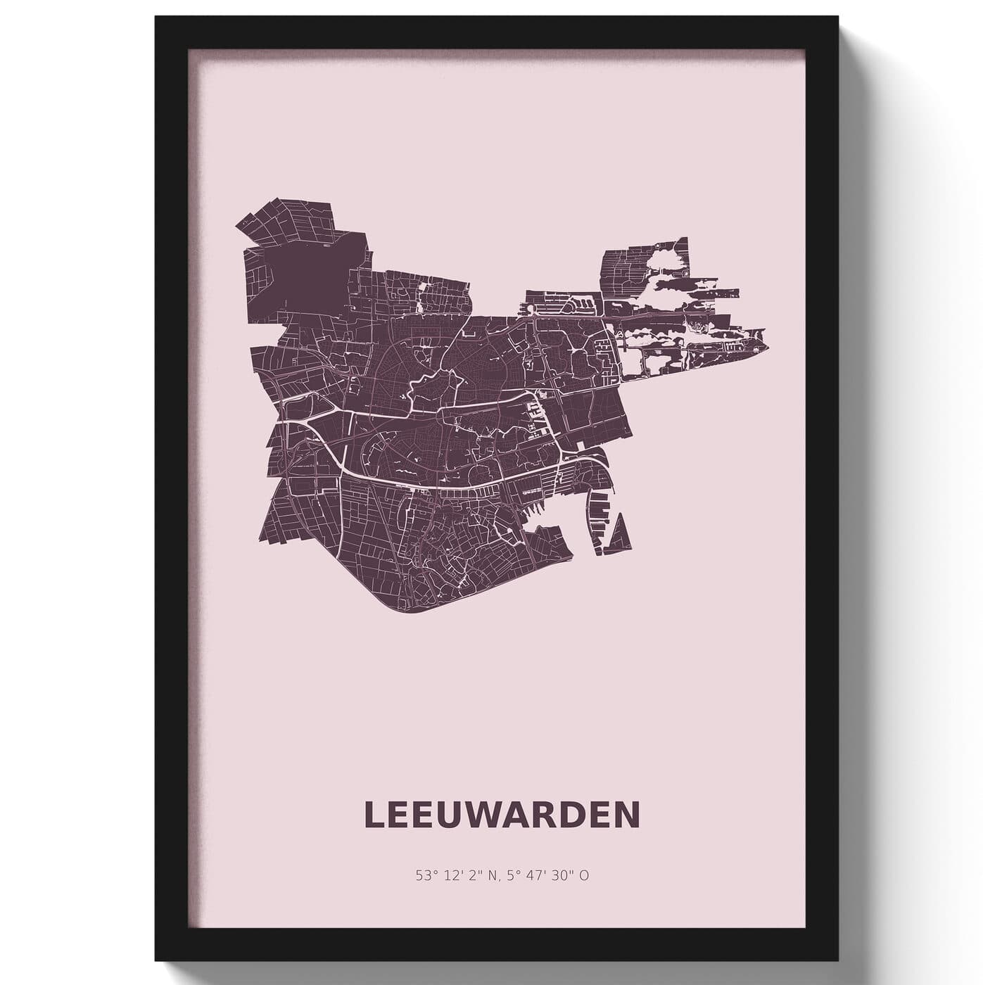 Poster Leeuwarden - Paars