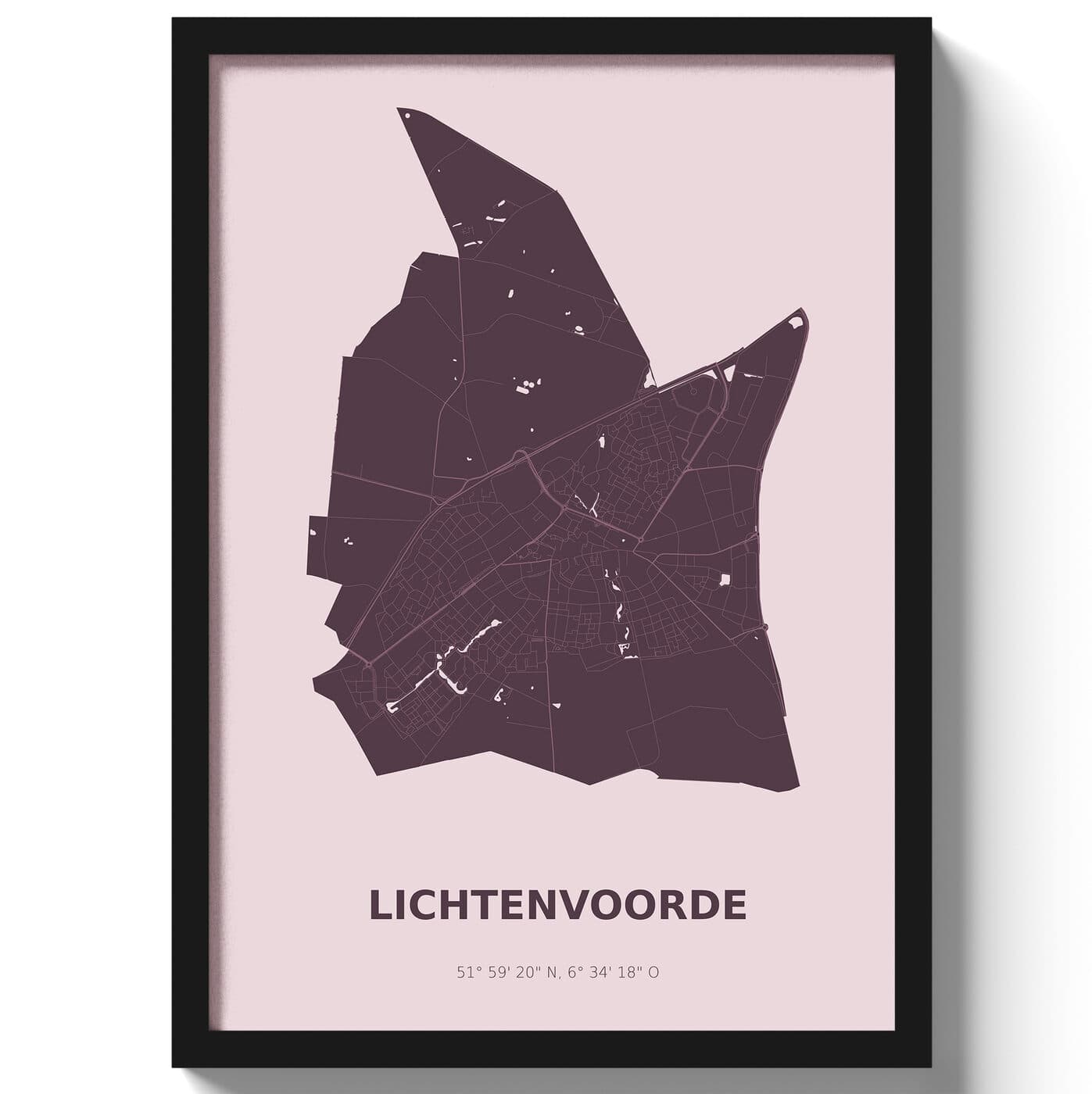 Poster Lichtenvoorde - Paars