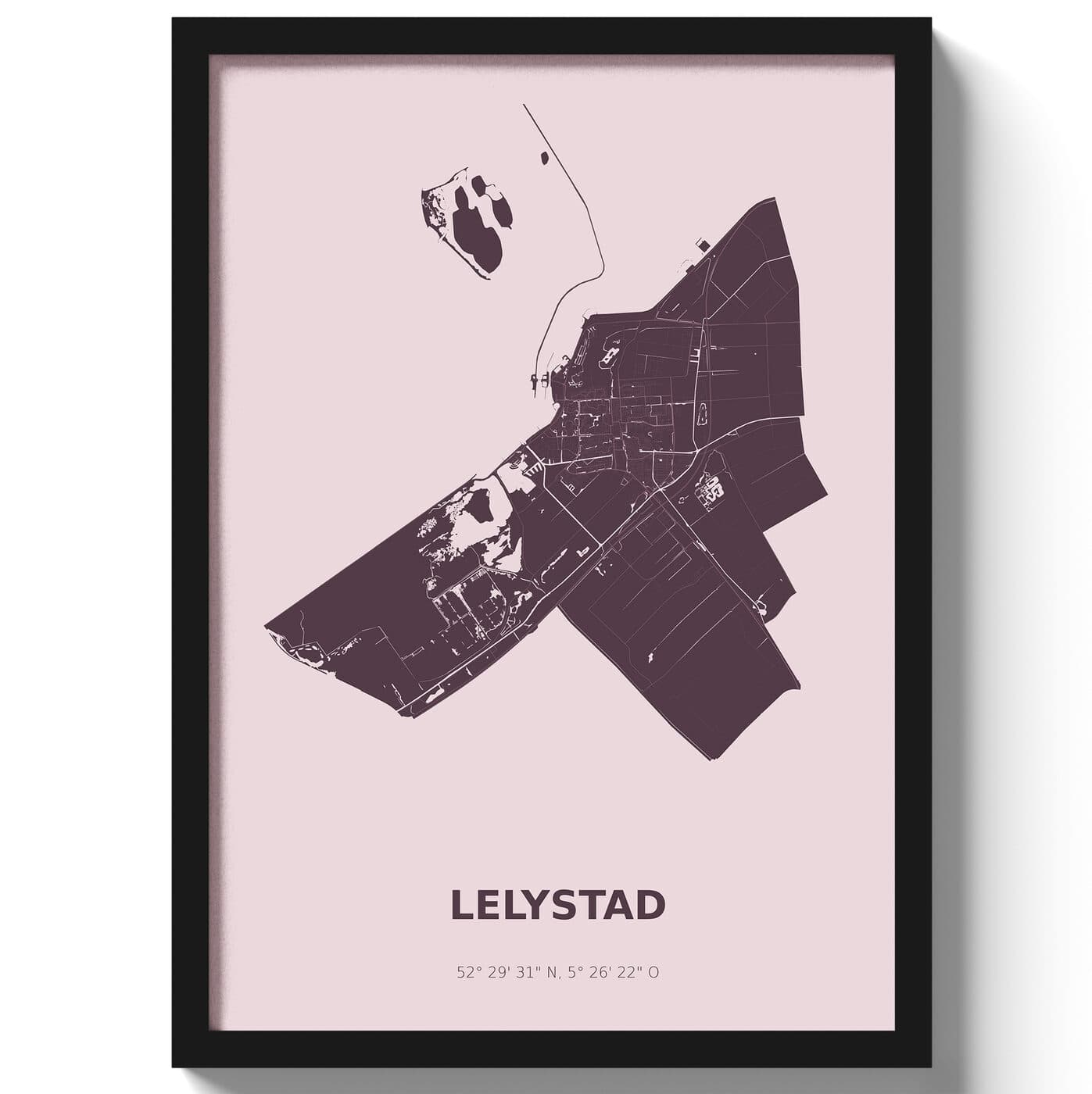 Poster Lelystad - Paars