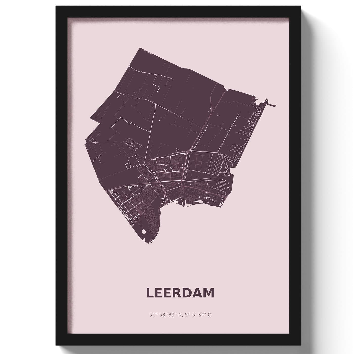 Poster Leerdam - Paars