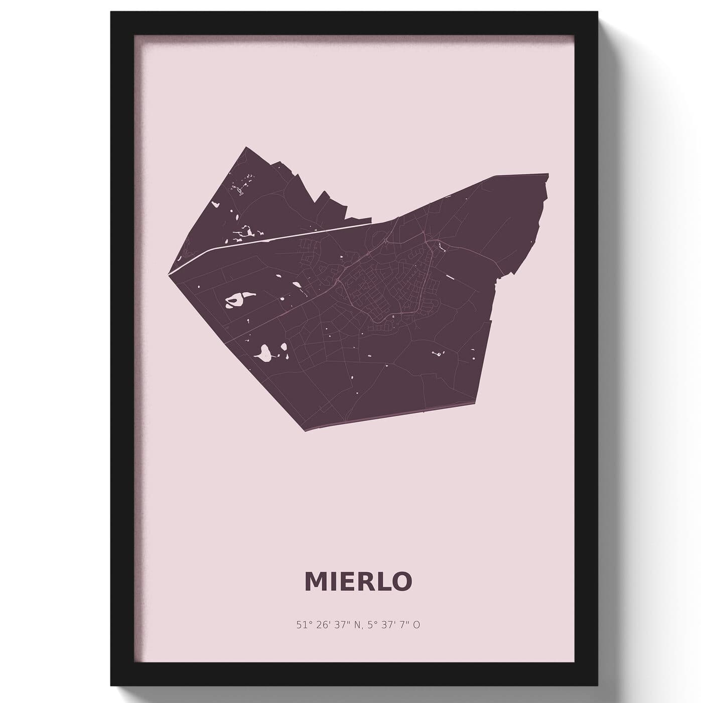 Poster Mierlo - Paars
