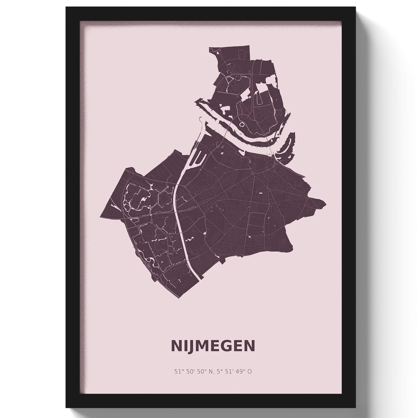Poster Nijmegen - Paars