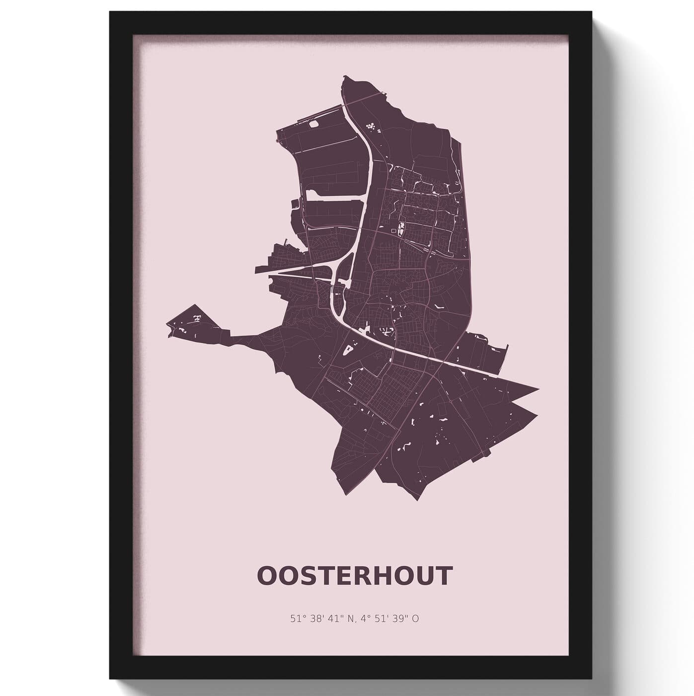 Poster Oosterhout - Paars