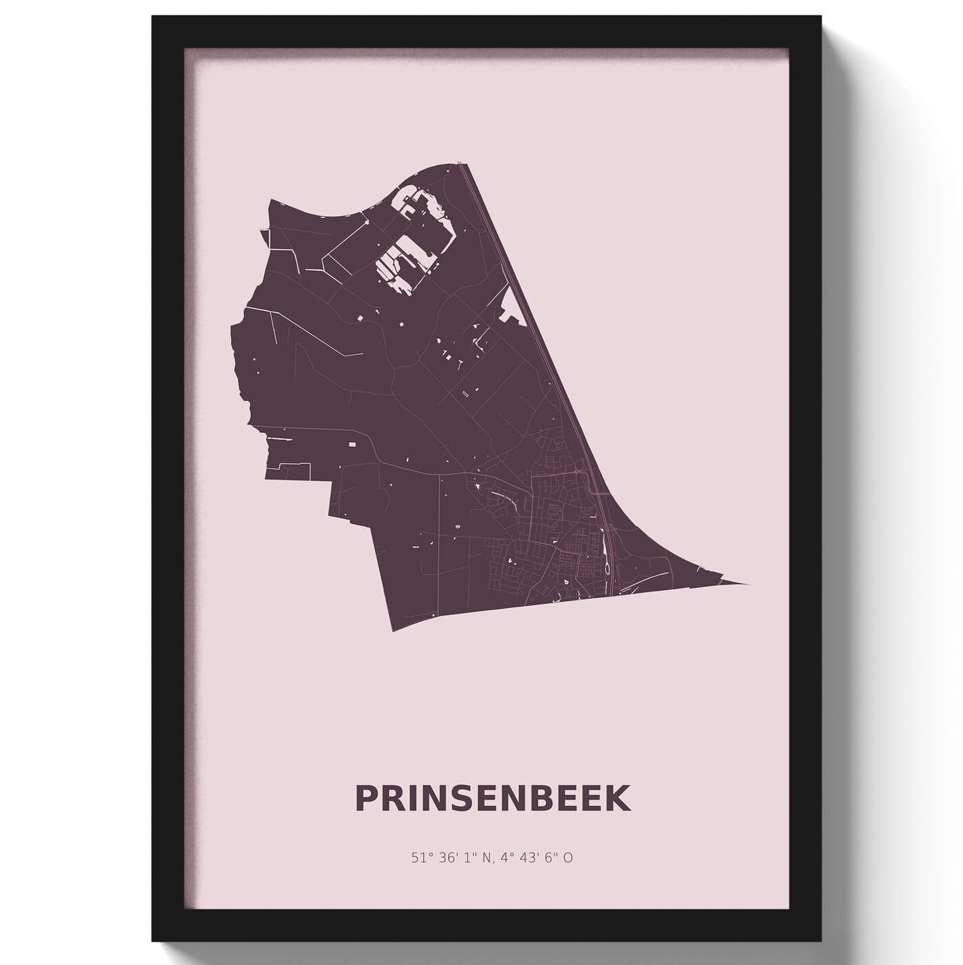 Poster Prinsenbeek - Paars