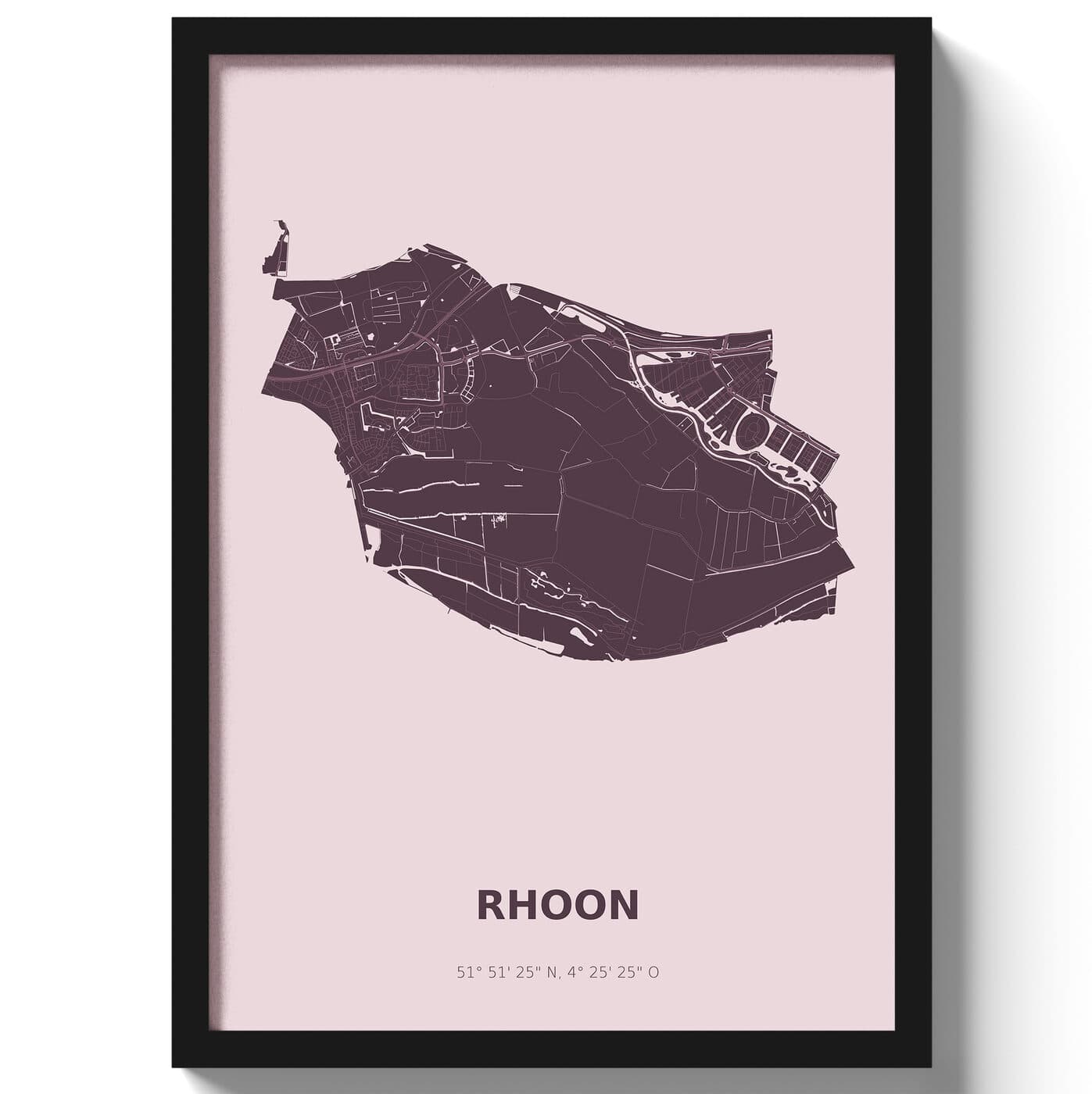 Poster Rhoon - Paars