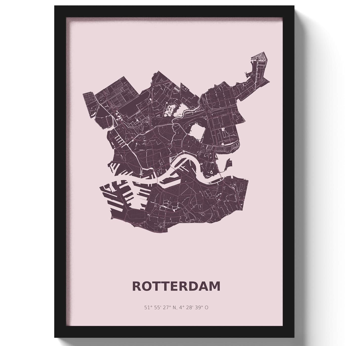 Poster Rotterdam - Paars