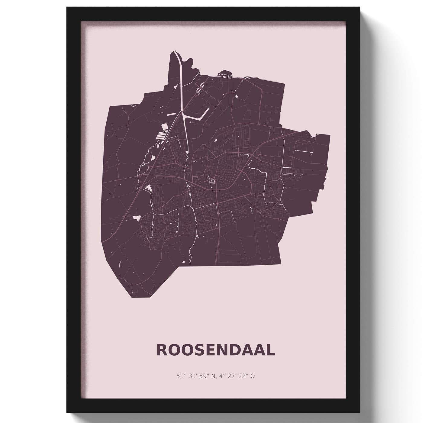 Poster Roosendaal - Paars