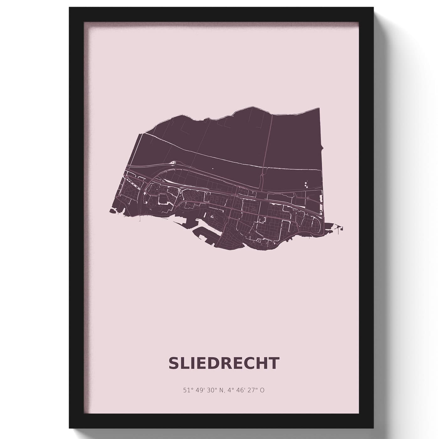 Poster Sliedrecht - Paars