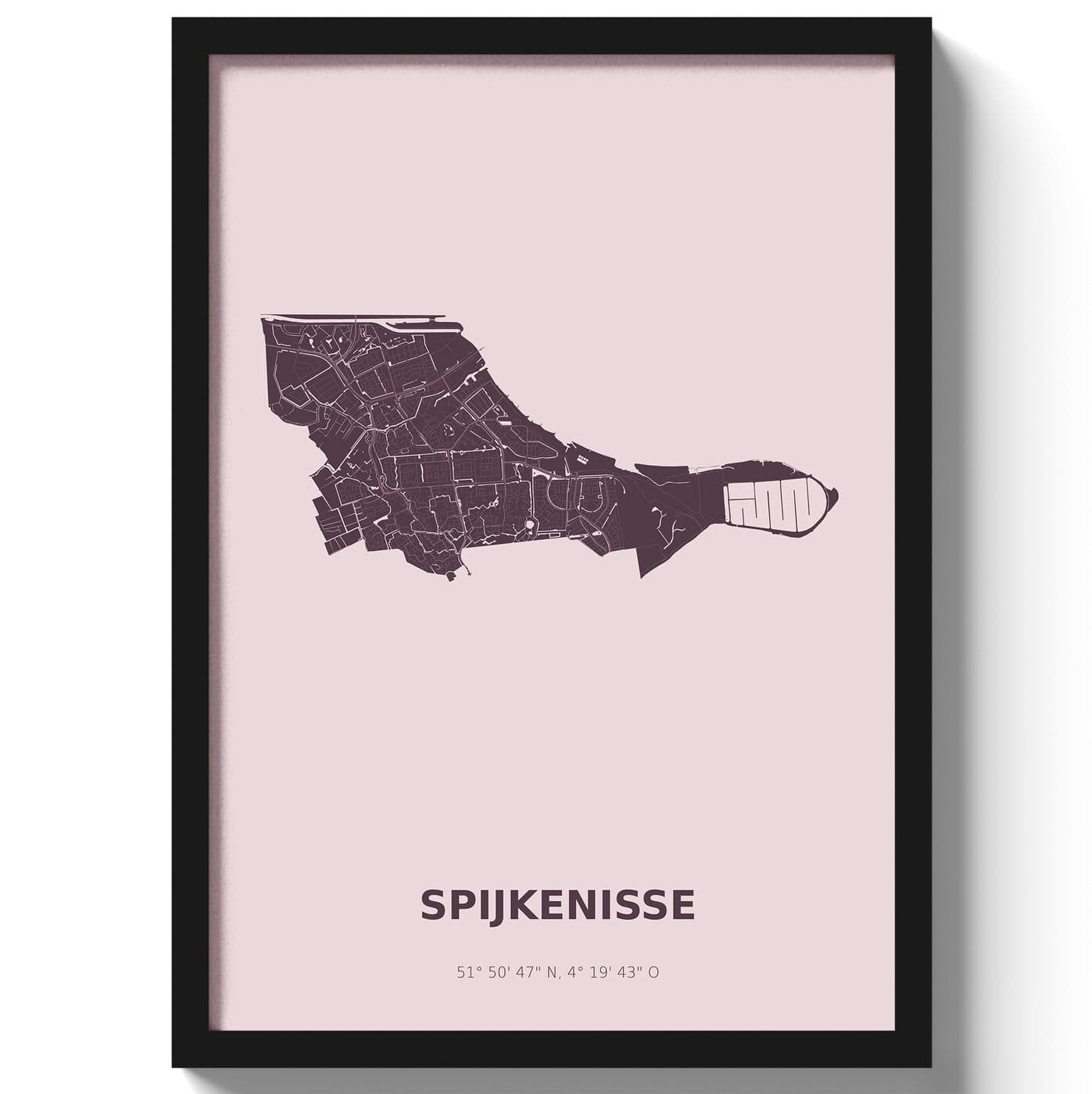 Poster Spijkenisse - Paars