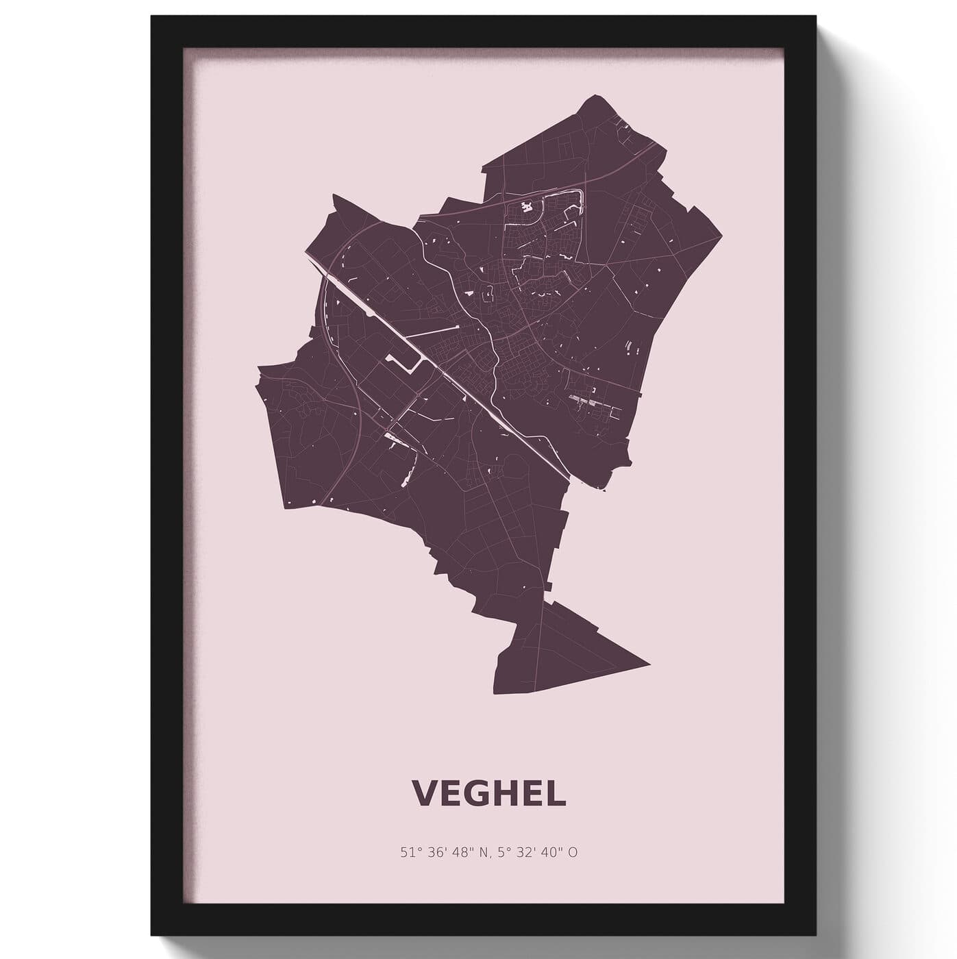 Poster Veghel - Paars