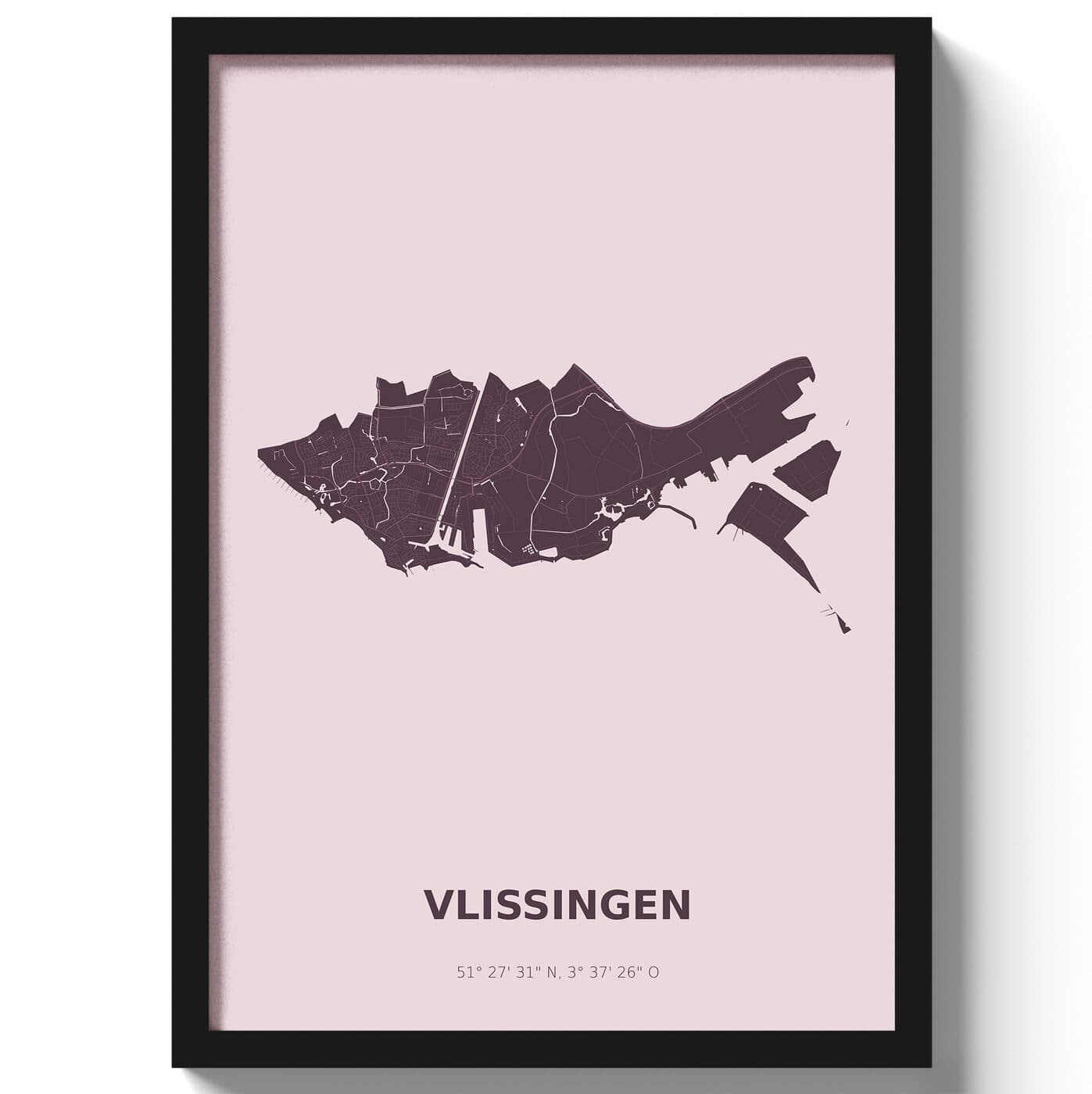 Poster Vlissingen - Paars