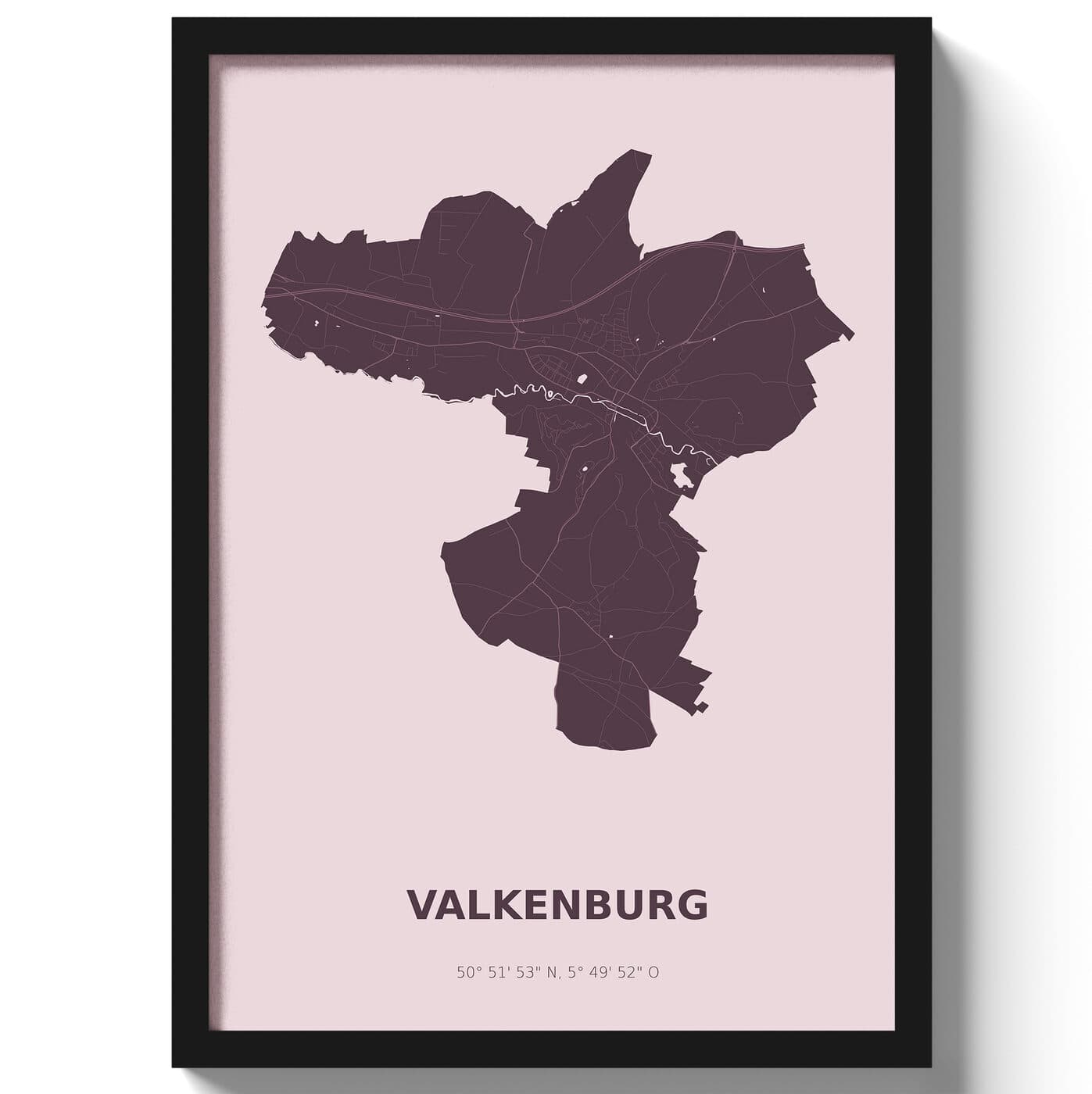Poster Valkenburg - Paars