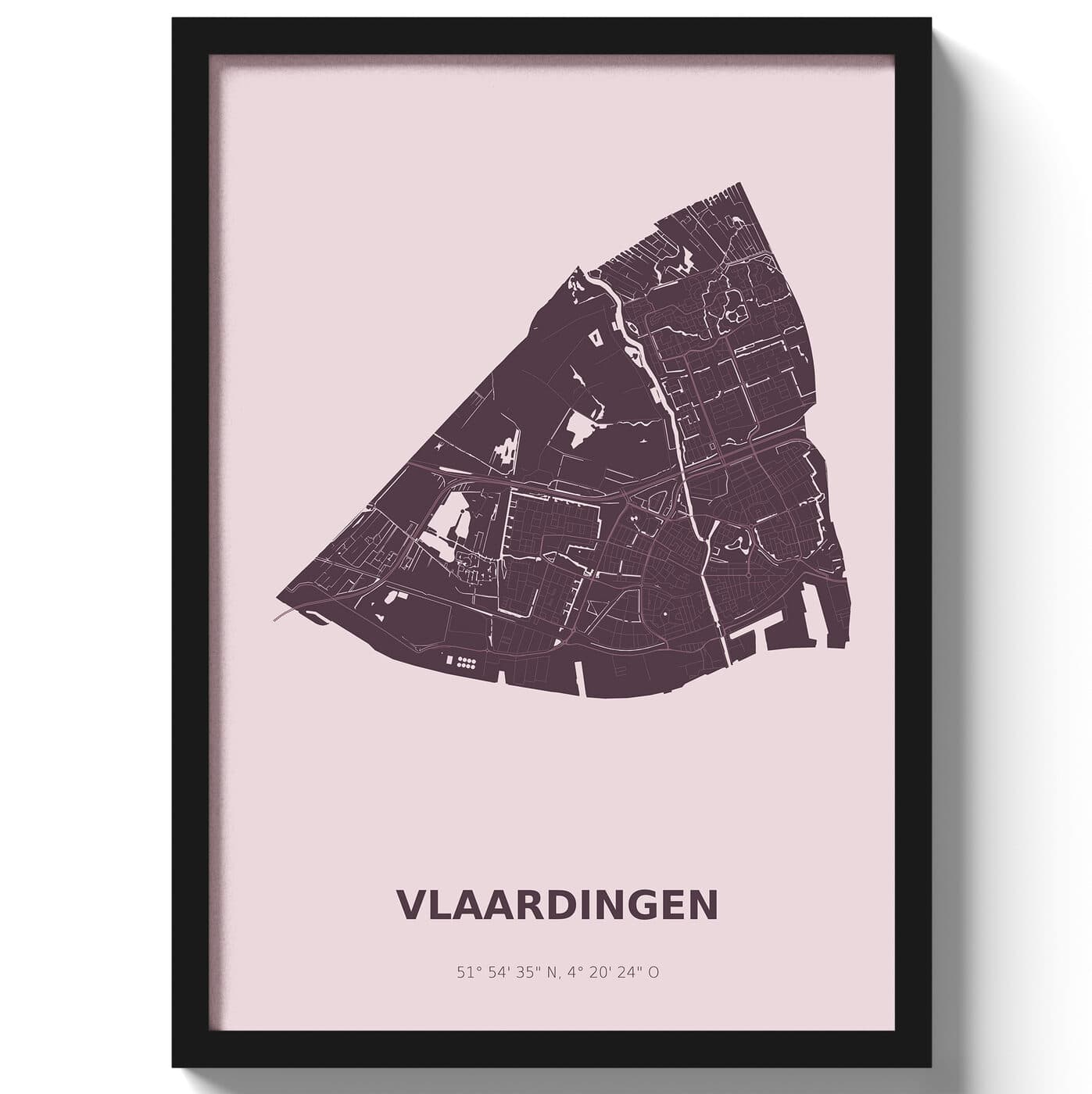 Poster Vlaardingen - Paars