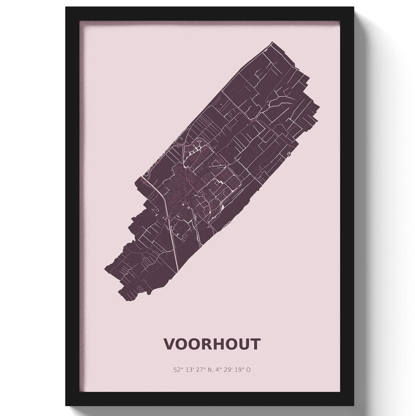 Poster Voorhout - Paars