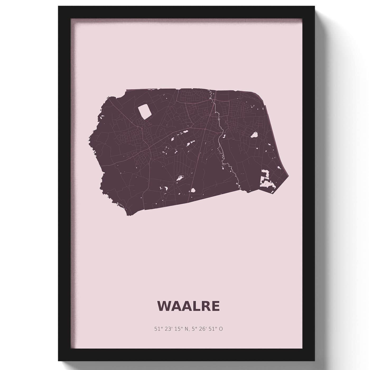 Poster Waalre - Paars