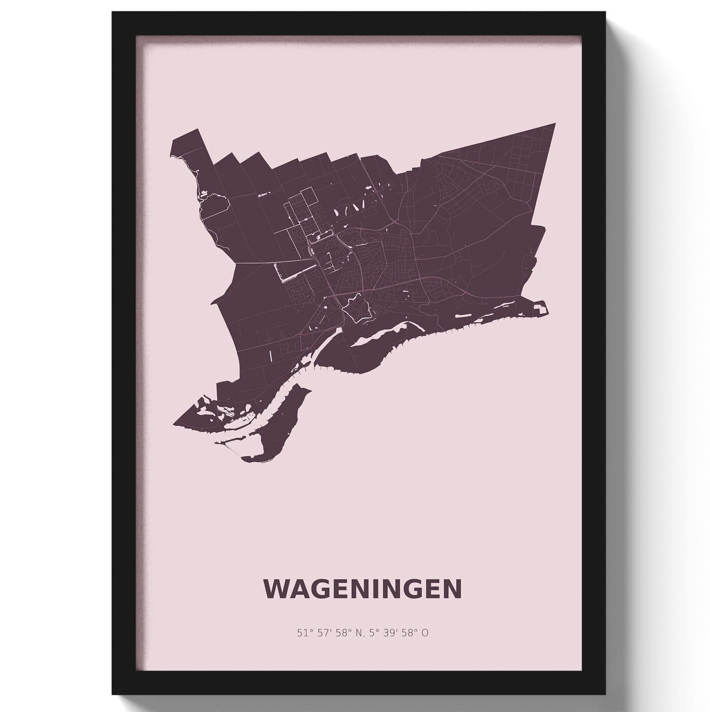 Poster Wageningen - Paars