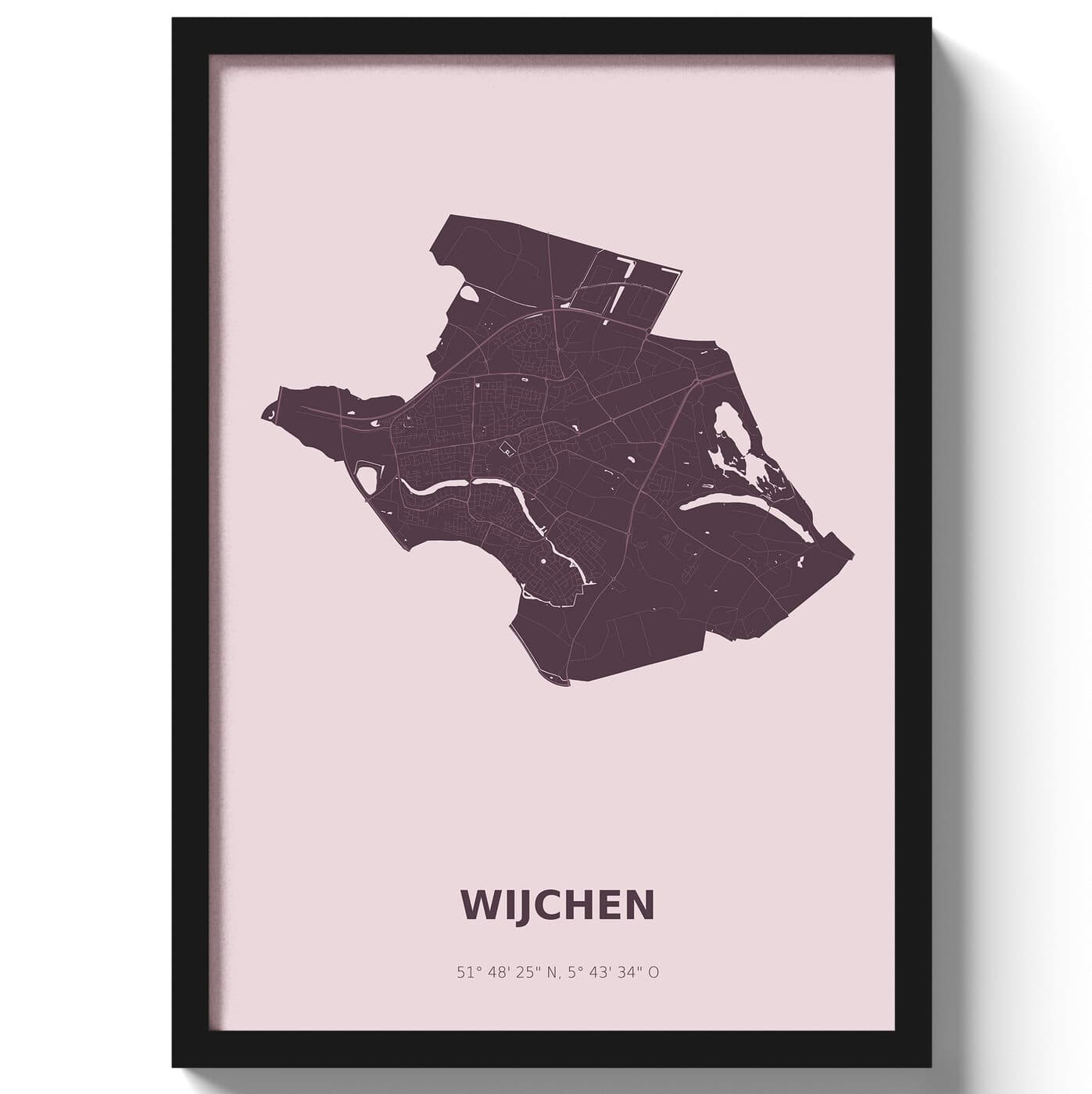 Poster Wijchen - Paars