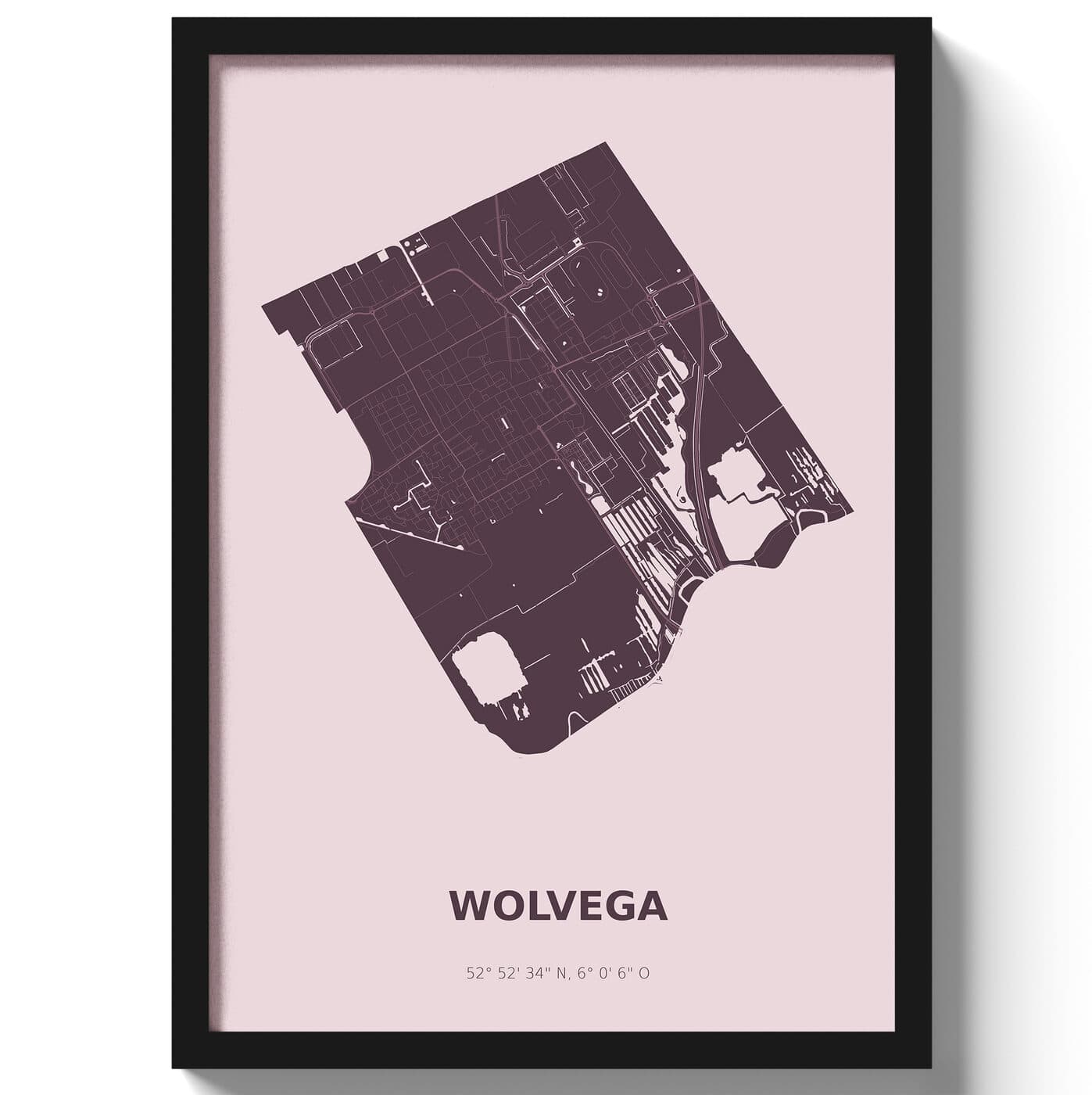 Poster Wolvega - Paars