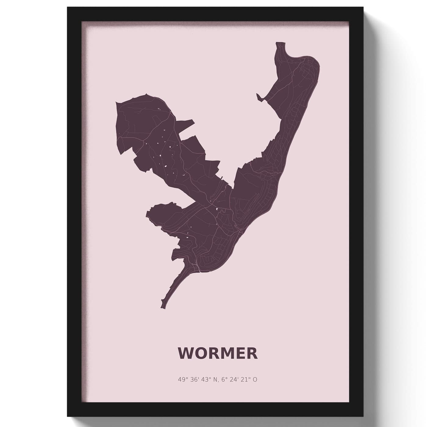 Poster Wormer - Paars