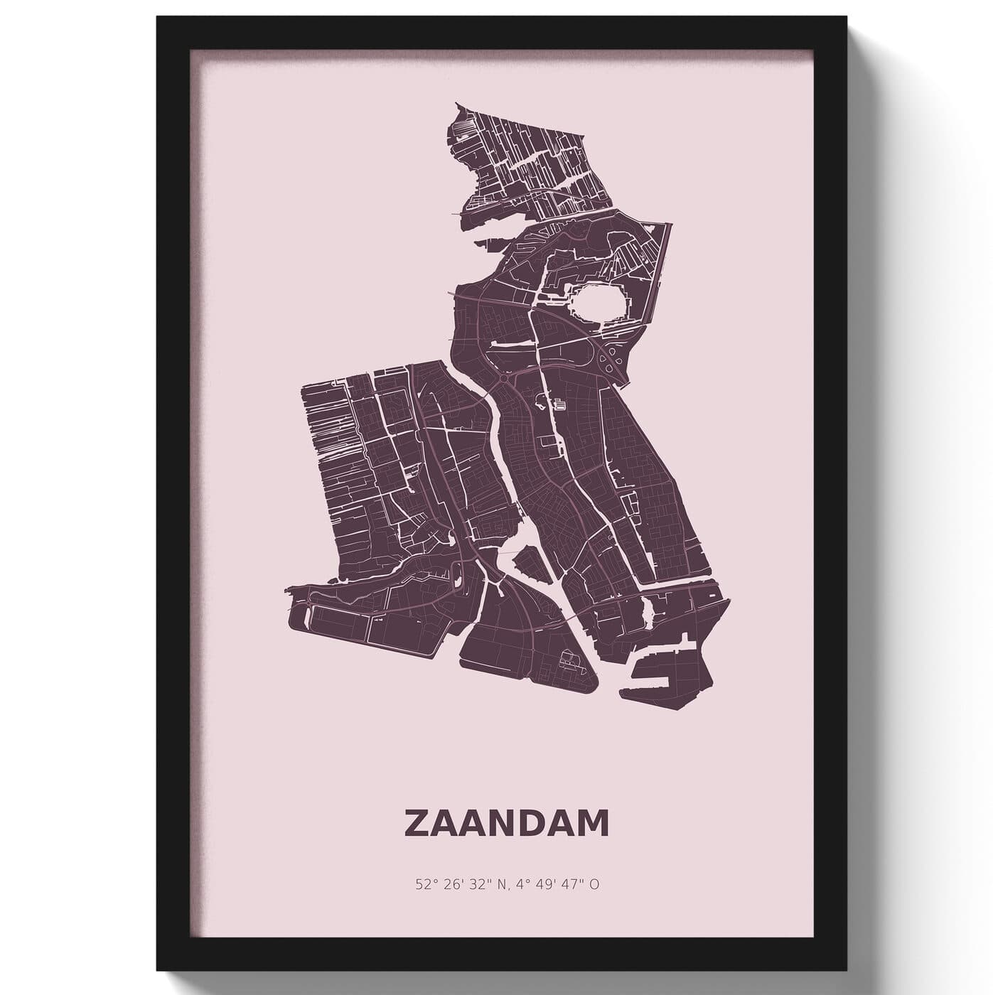Poster Zaandam - Paars