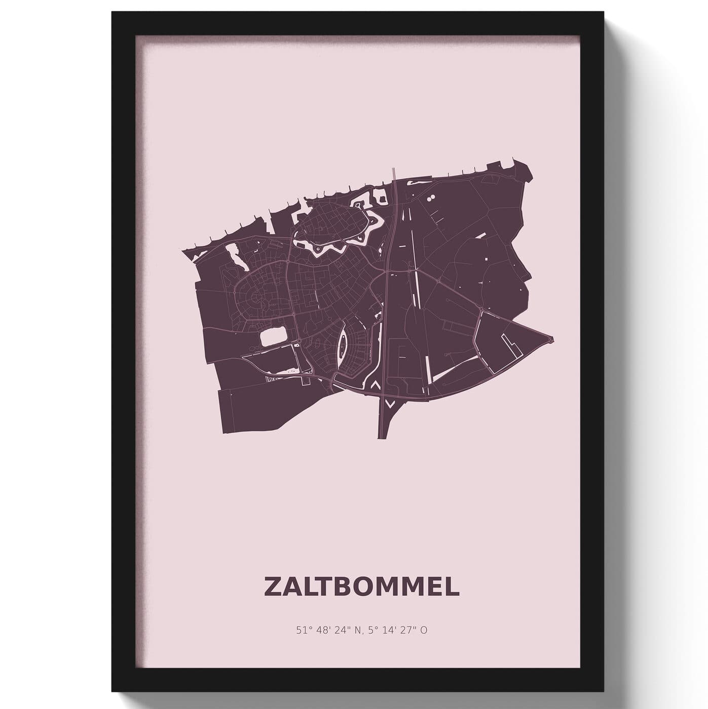 Poster Zaltbommel - Paars
