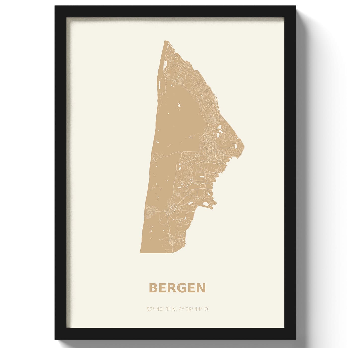 Poster Bergen - Beige