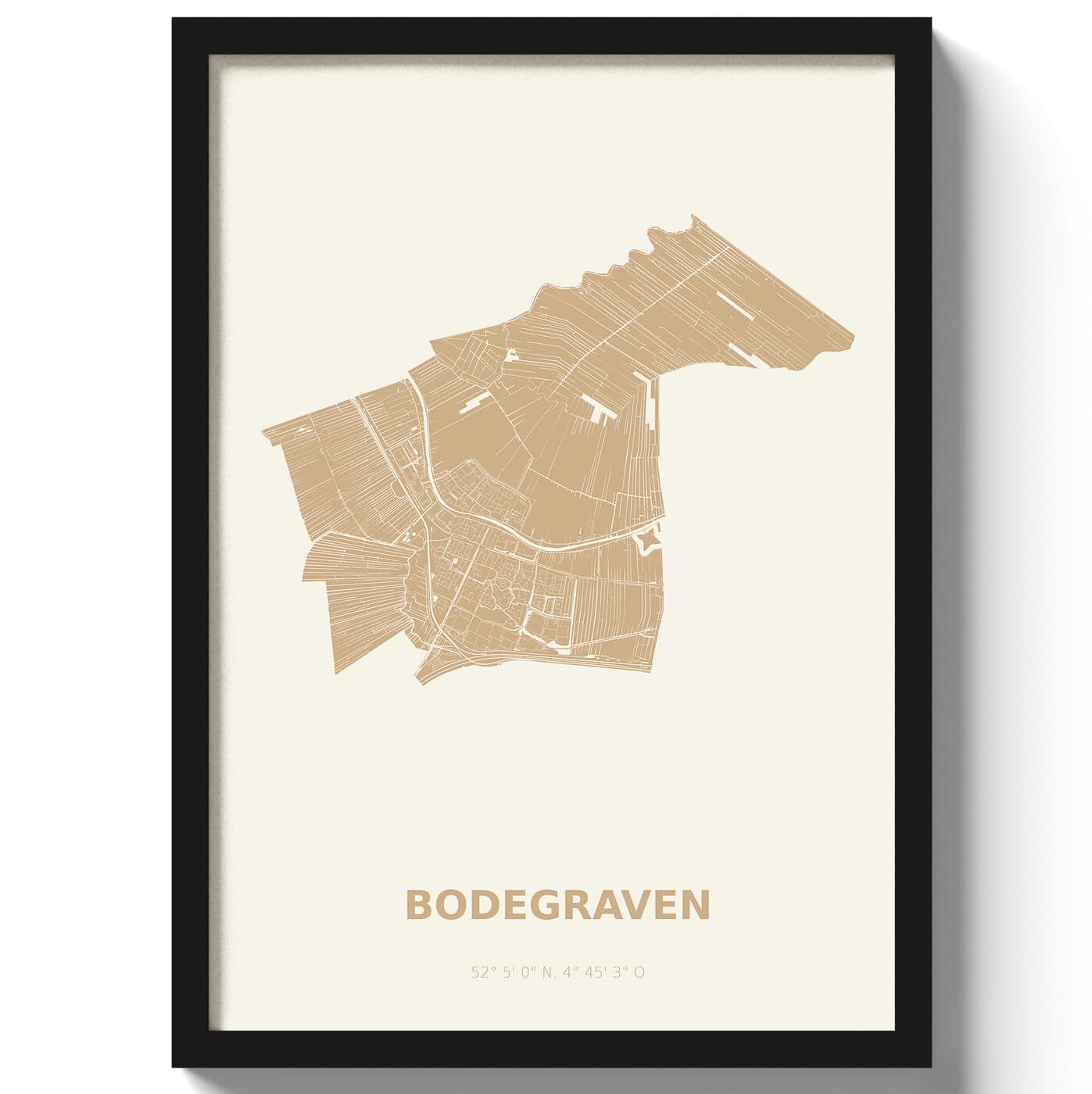 Poster Bodegraven - Beige