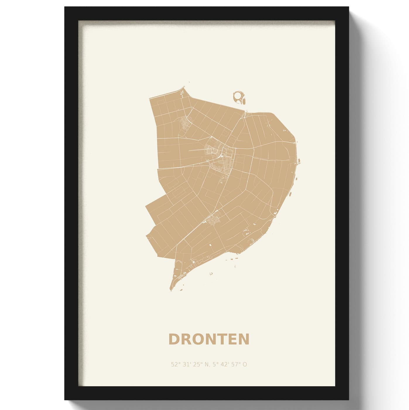 Poster Dronten - Beige