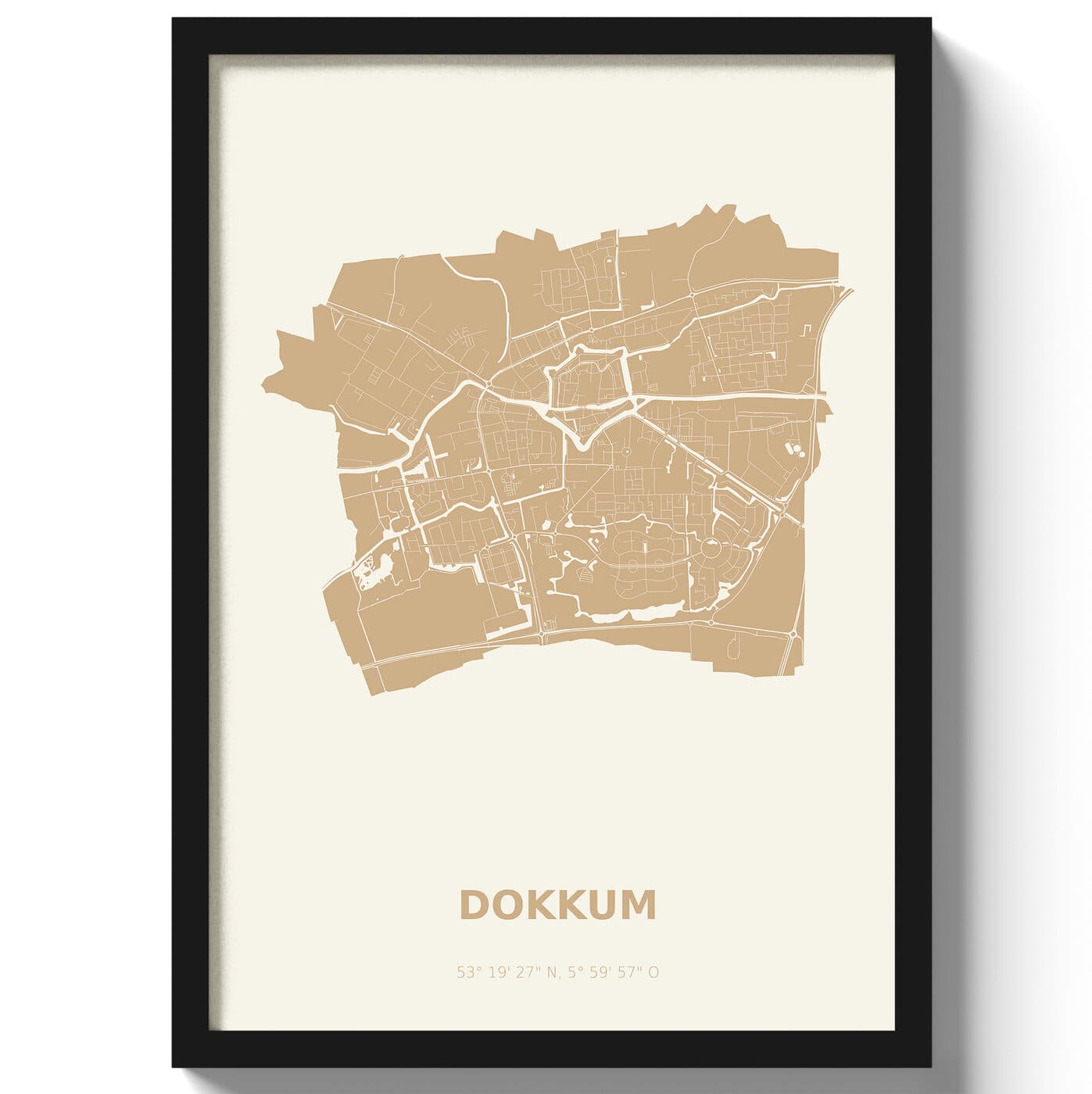 Poster Dokkum - Beige