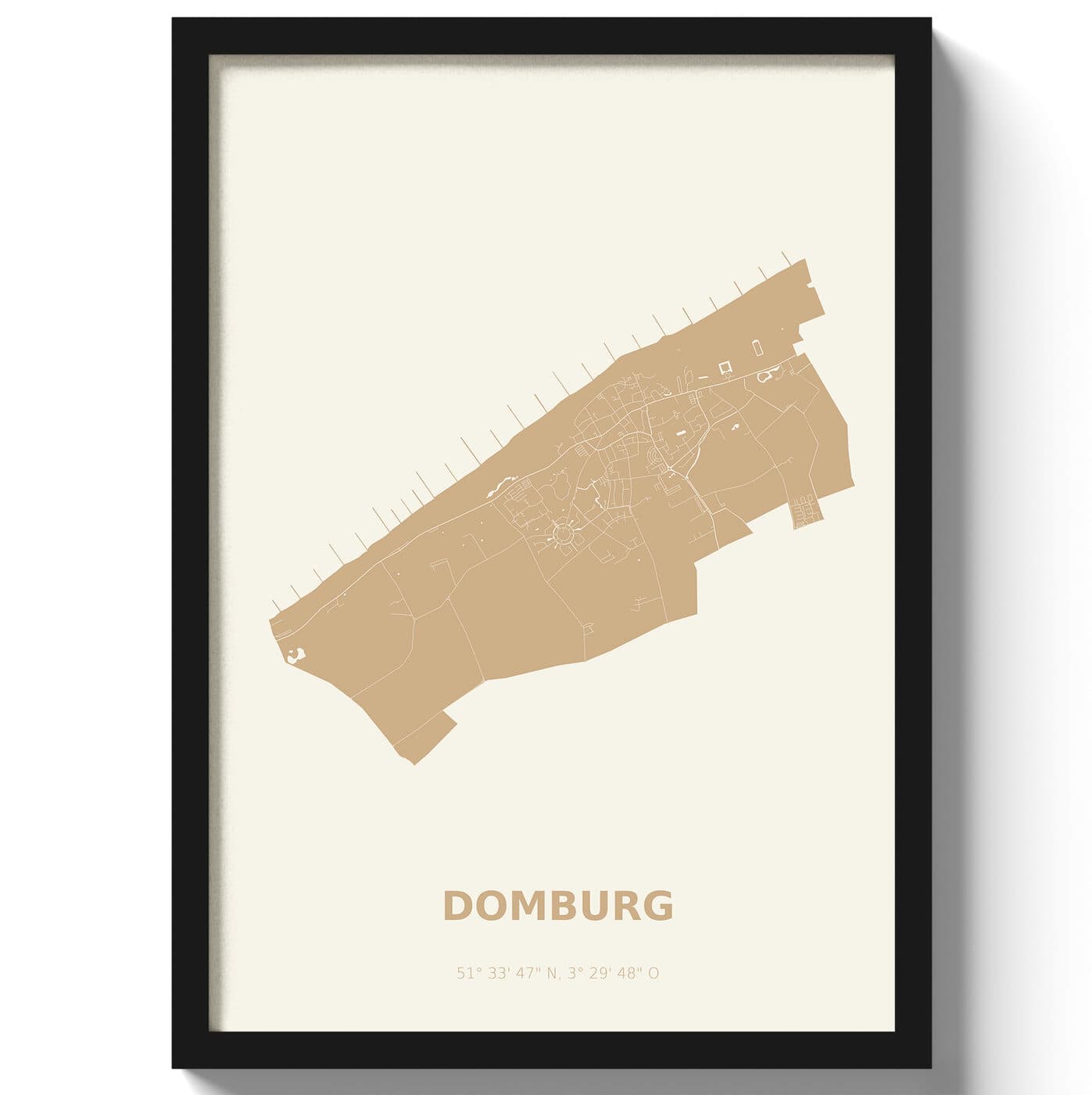 Poster Domburg - Beige