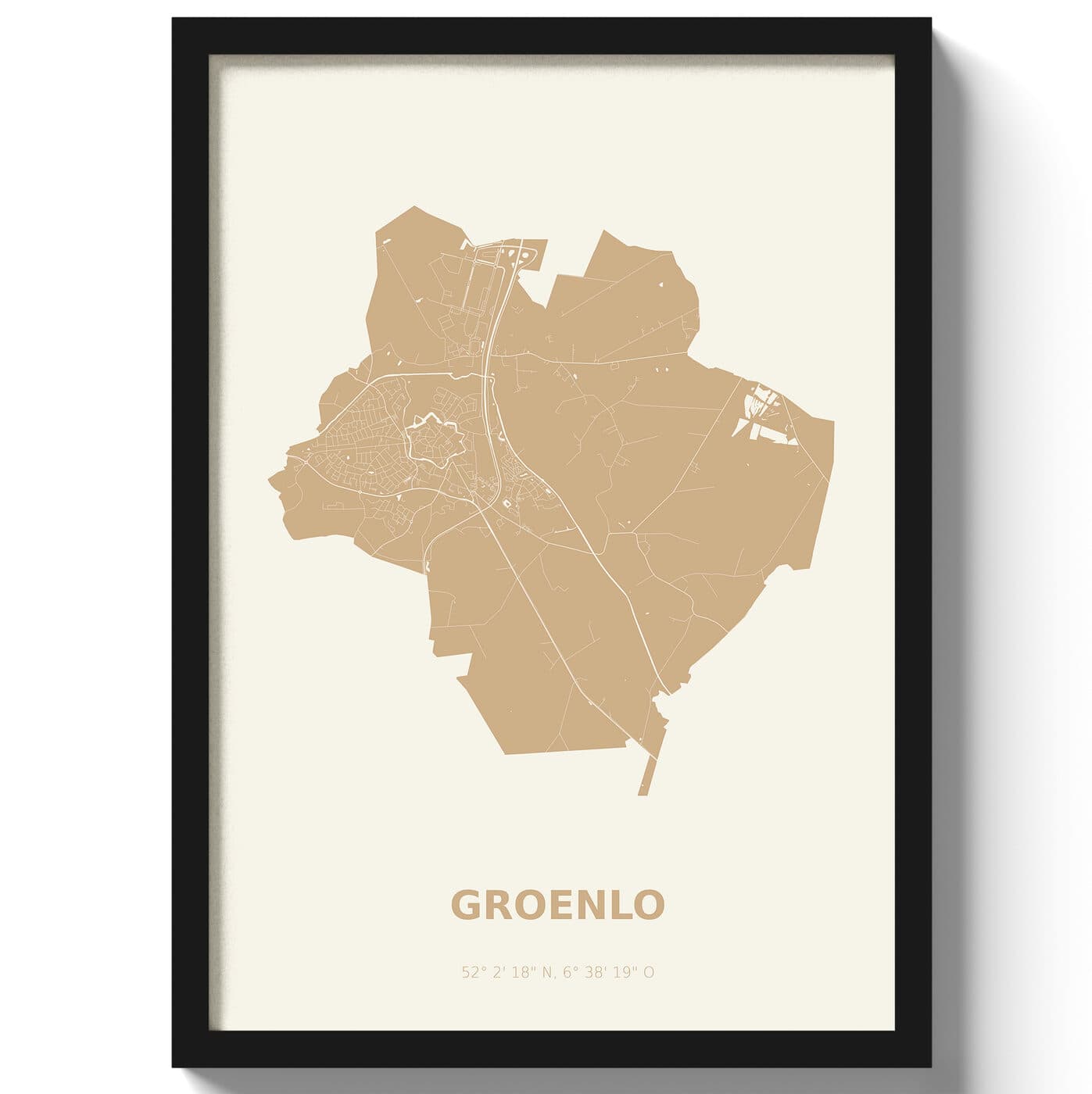 Poster Groenlo - Beige