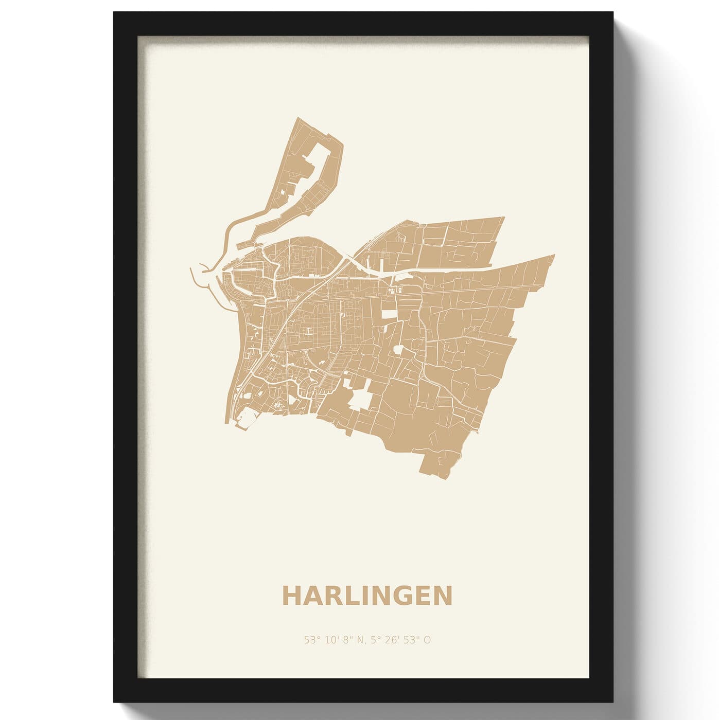 Poster Harlingen - Beige