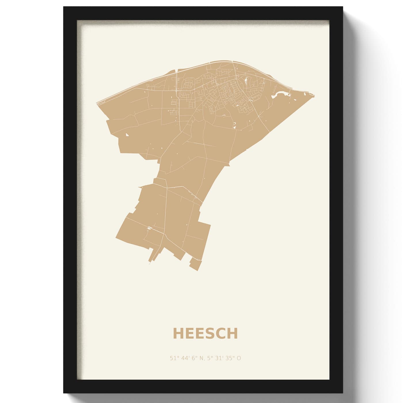 Poster Heesch - Beige