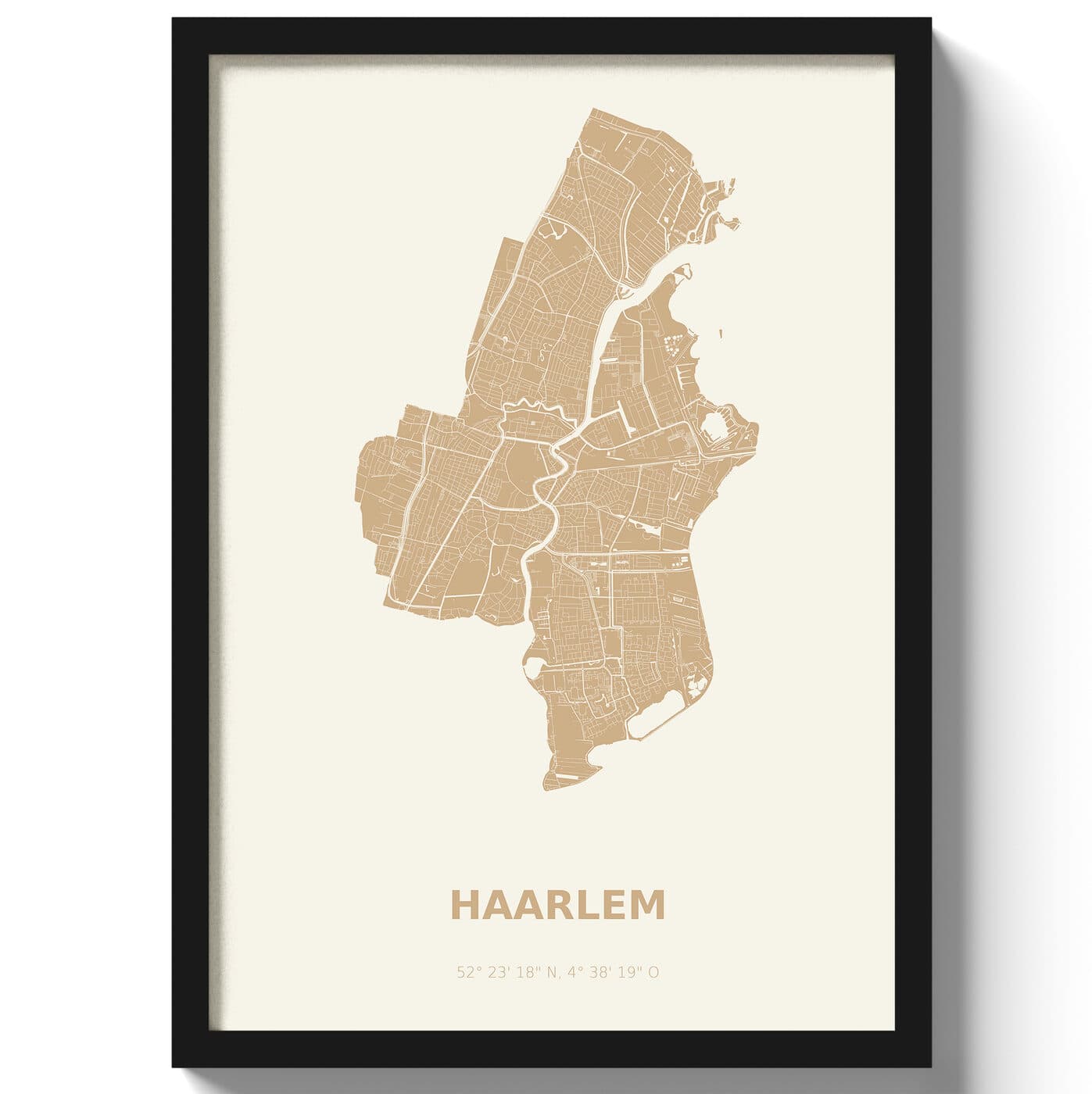 Poster Haarlem - Beige
