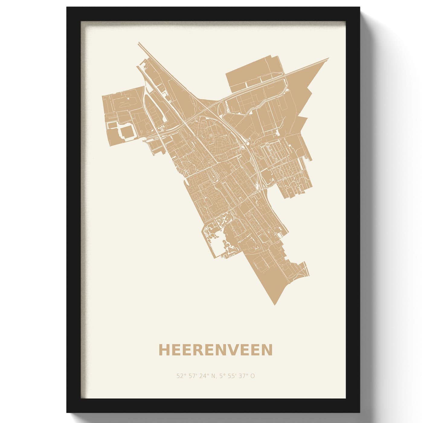 Poster Heerenveen - Beige