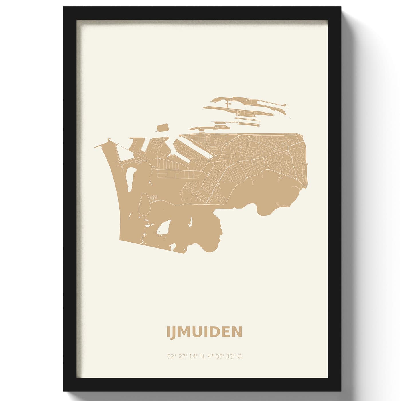 Poster IJmuiden - Beige
