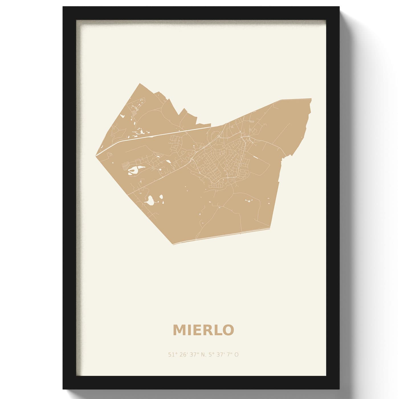 Poster Mierlo - Beige