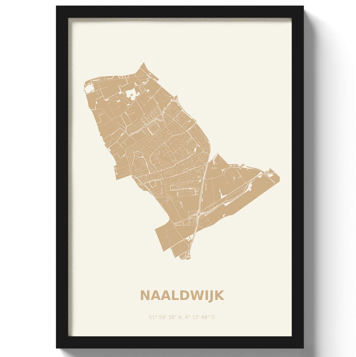 Poster Naaldwijk - Beige