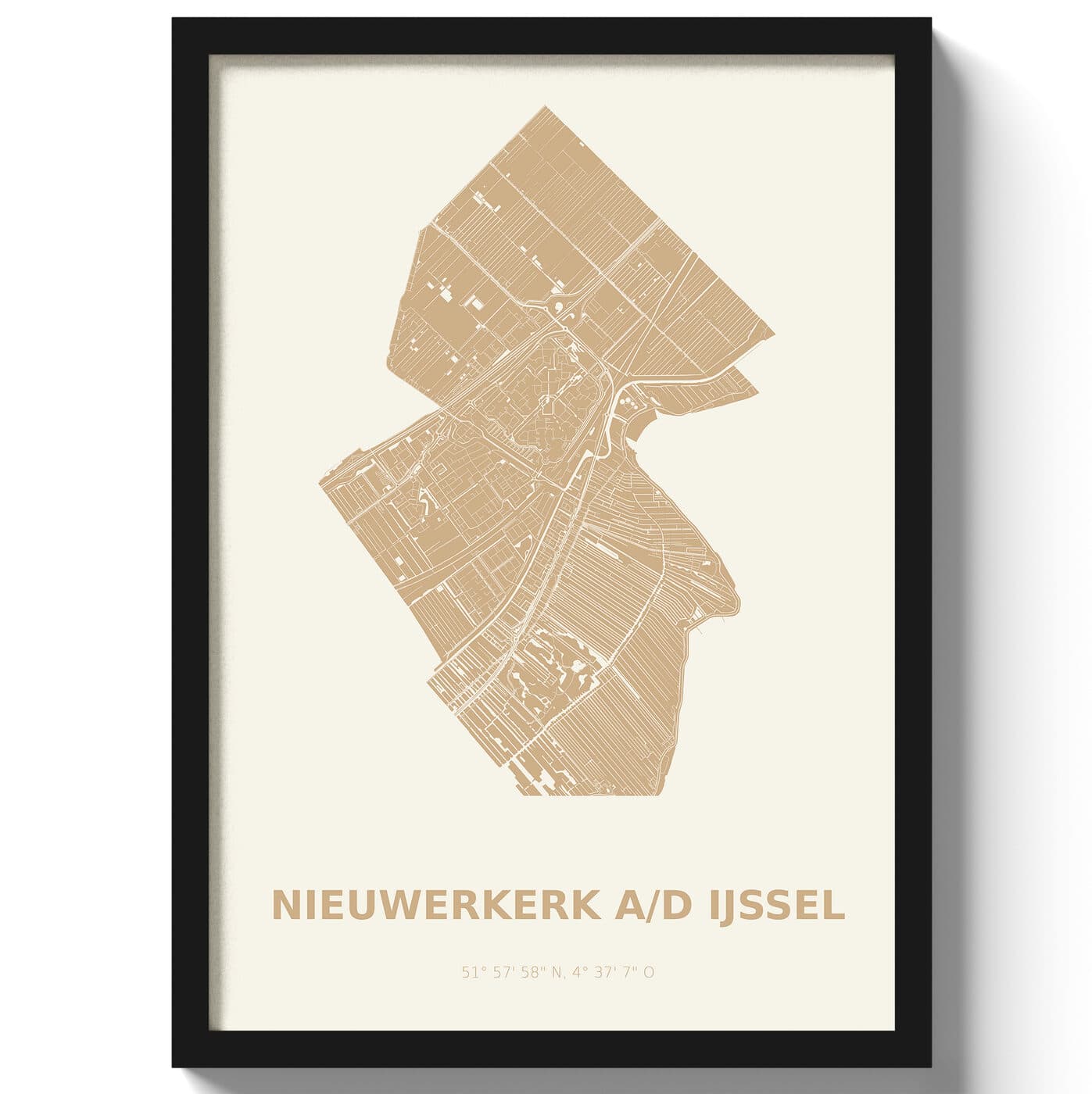 Poster Nieuwegein - Beige
