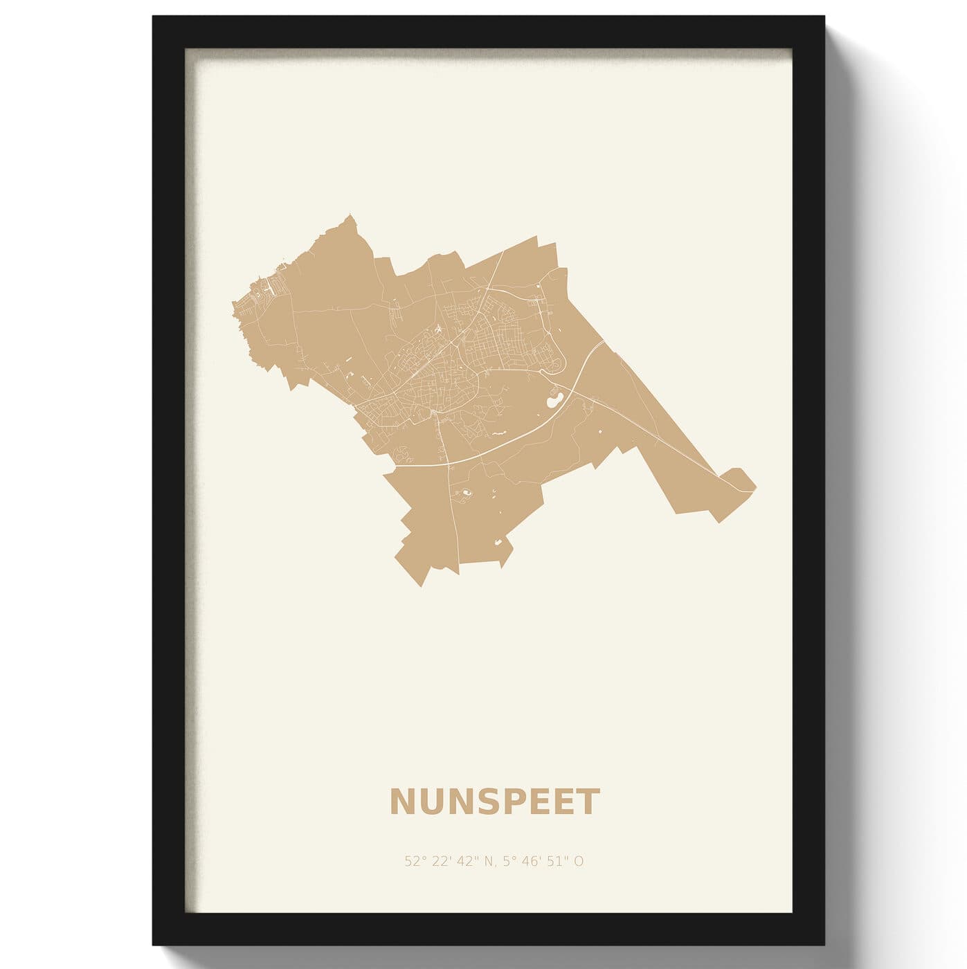 Poster Nunspeet - Beige