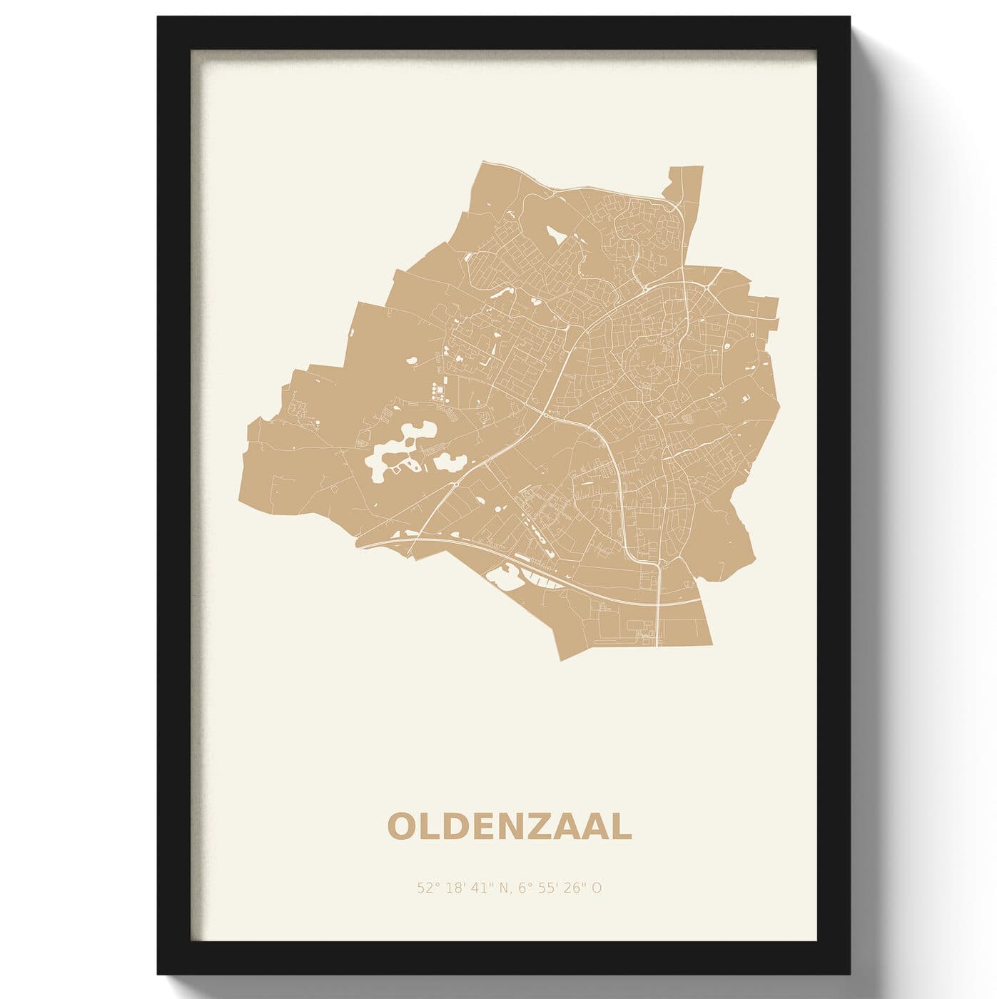 Poster Oldenzaal - Beige