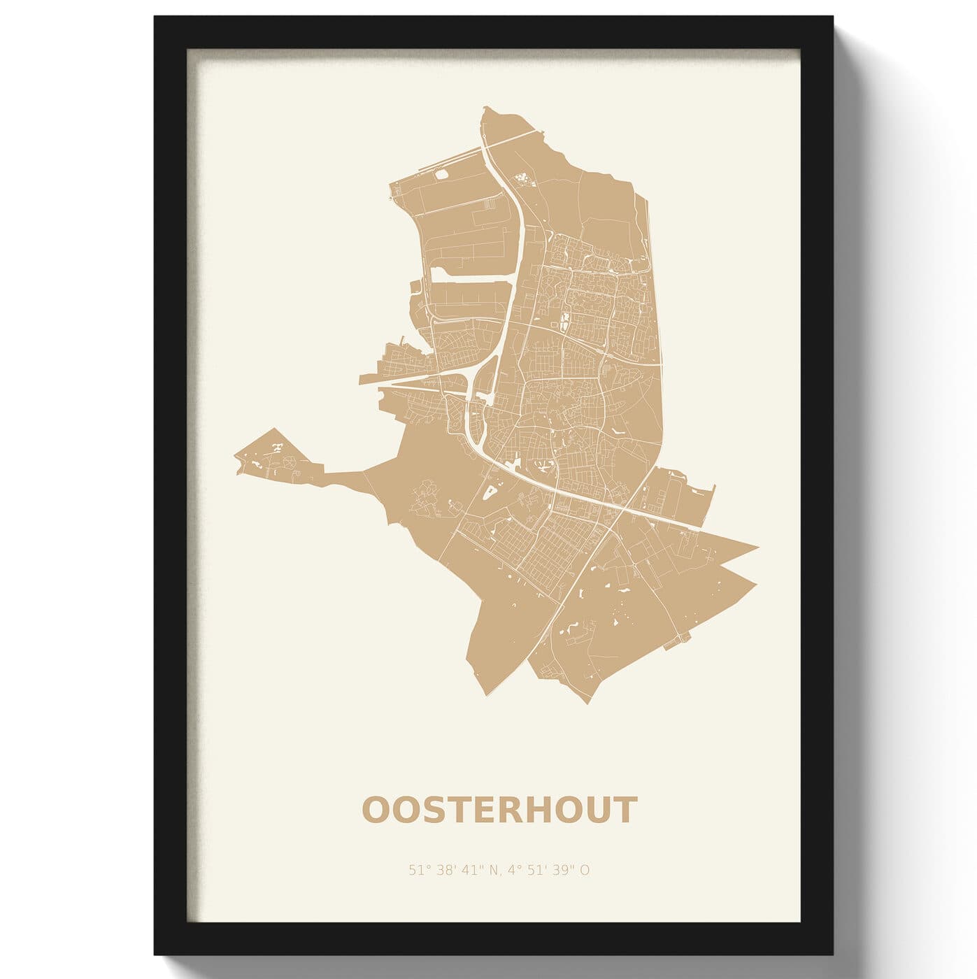 Poster Oosterhout - Beige