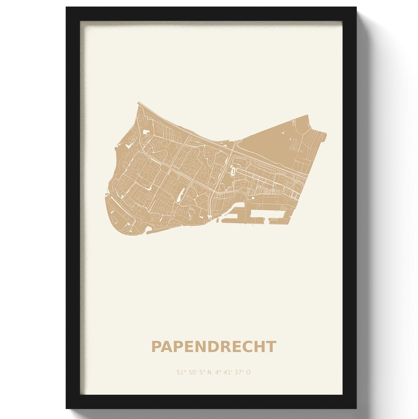 Poster Papendrecht - Beige