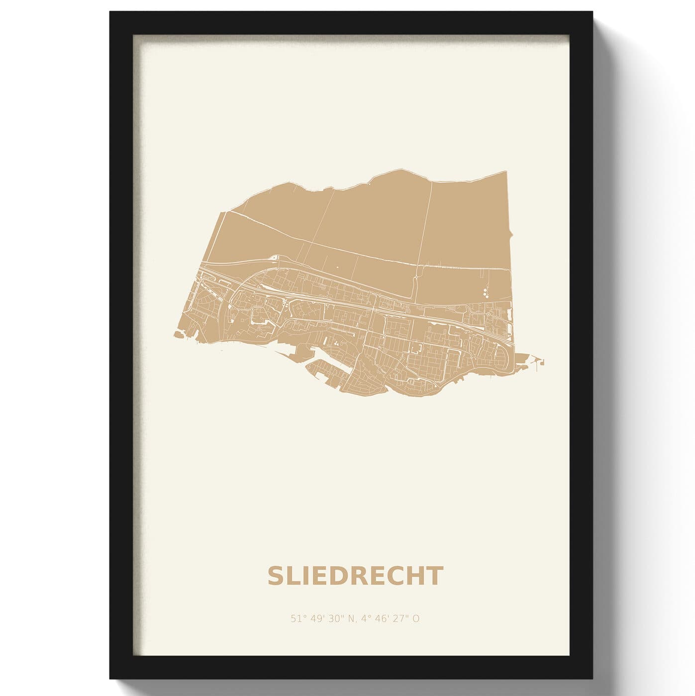 Poster Sliedrecht - Beige