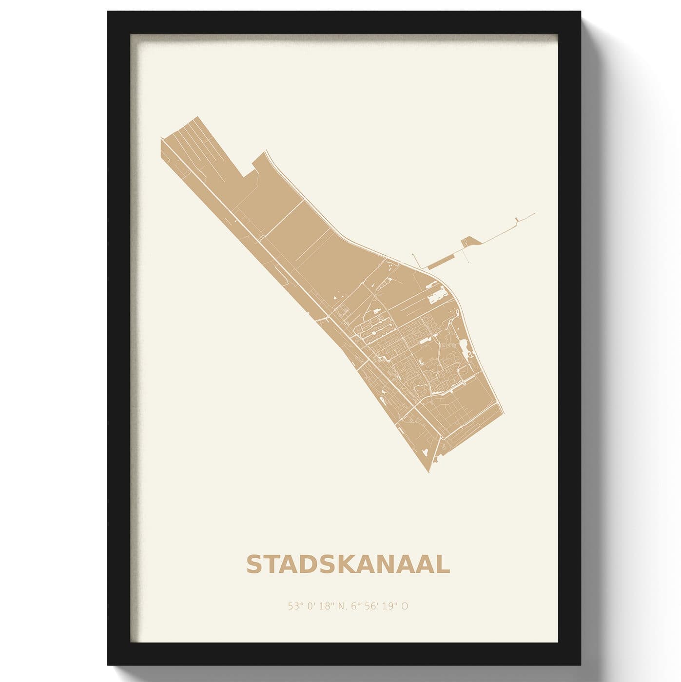 Poster Stadskanaal - Beige