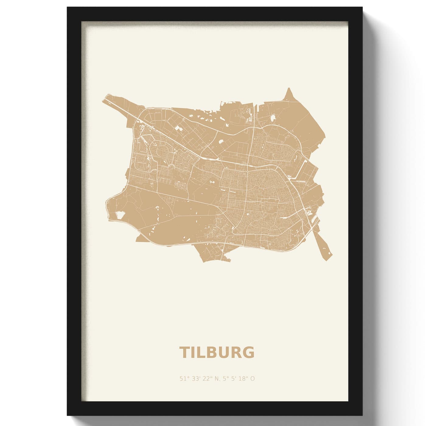 Poster Tilburg - Beige