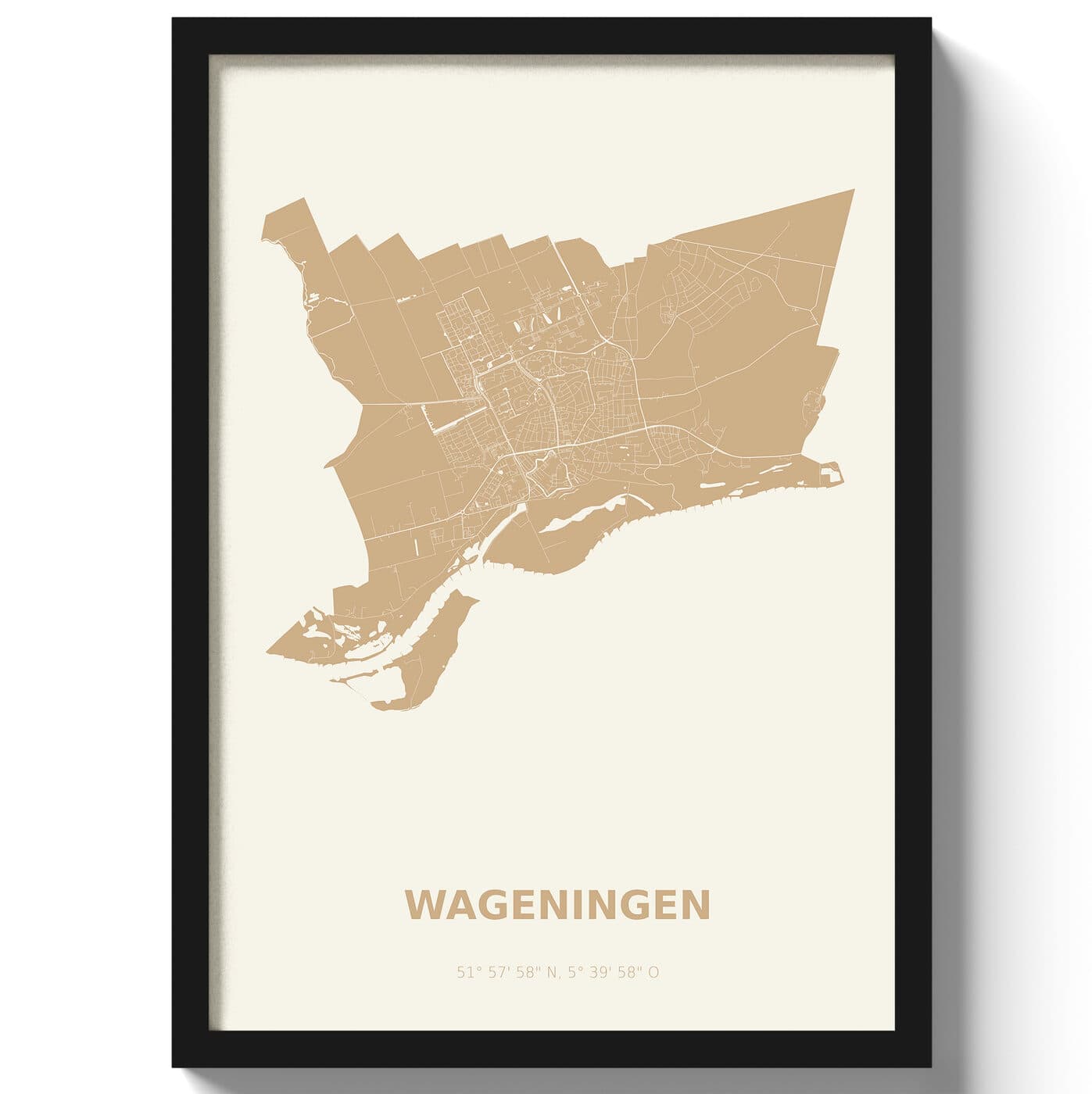 Poster Wageningen - Beige