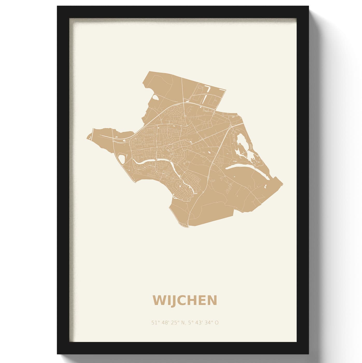 Poster Wijchen - Beige