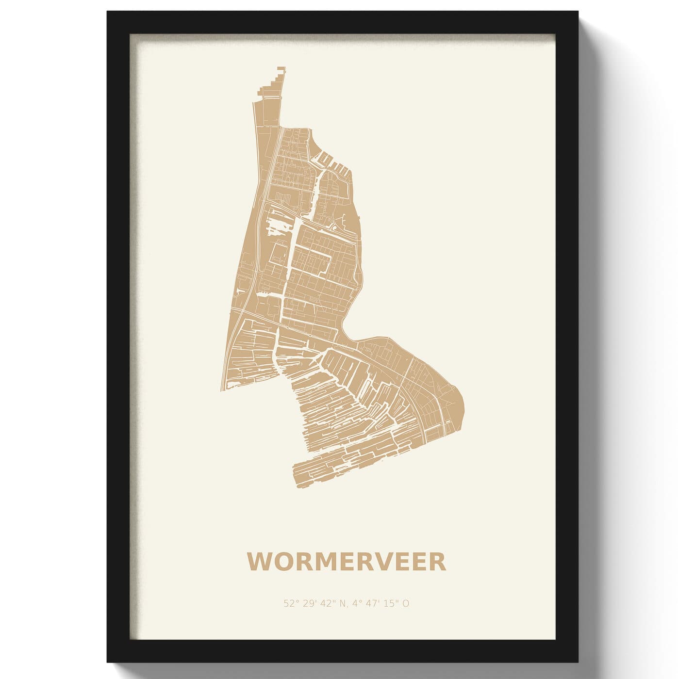 Poster Wormerveer - Beige