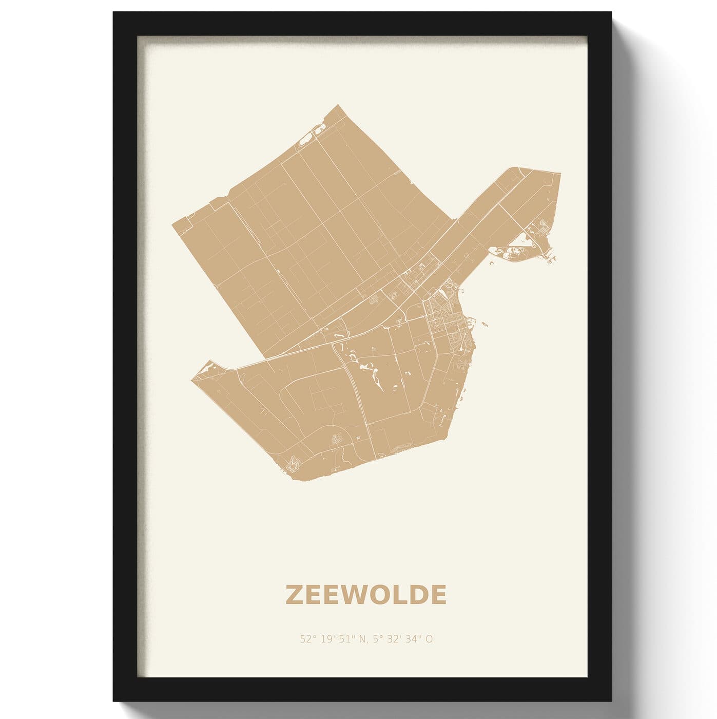 Poster Zeewolde - Beige